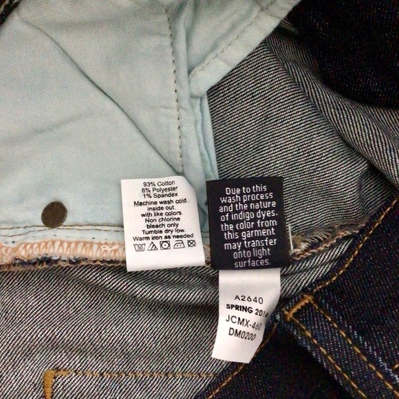 J. Crew Matchstick Skinny Straight Dark Wash Jeans - Size 25 Regul… - Picture 11 of 11